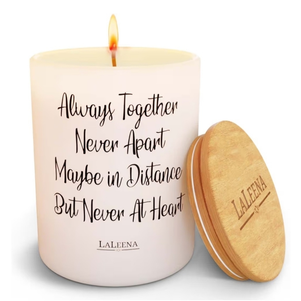 LaLeena Candle "Always Together Never Apart" Vanilla Scent 14oz NIB